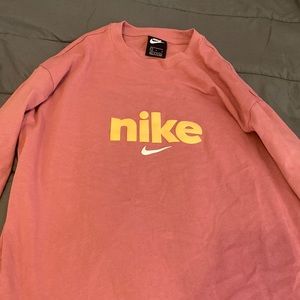 Pink and orange Nike Sweatshirt/T shirt